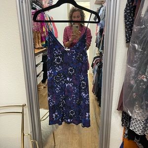 Wilfred spaghetti strap mini dress purple medium.